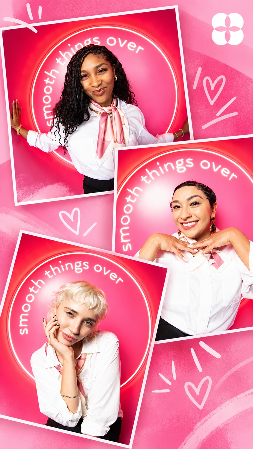 One Light Promotions brand ambassadors at the Depop smooth things over activation